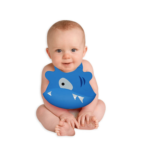 AussieSuperStore Homeware Supplies Reusable Silicone Baby Bibs - Blue Reusable Washable Silicone Baby Todder & Bibs | Kids & Baby Products CBBIBBLU